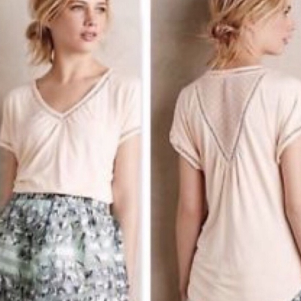 Anthropologie Meadow Rue White Top